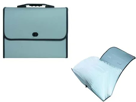 Customized Expanding File with Cloth Edge & Handle / Document Bag (E1125)