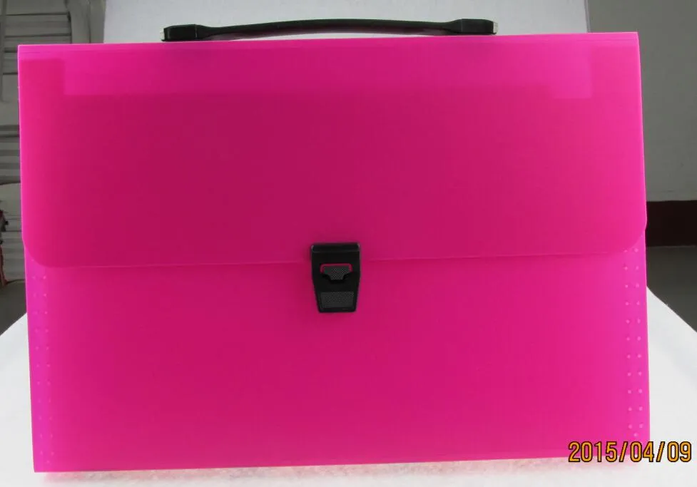 Wholesale Customized Expanding File with Handle and Button