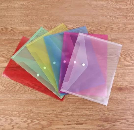Customized Logo Printed A5 Clear Bag File Folder