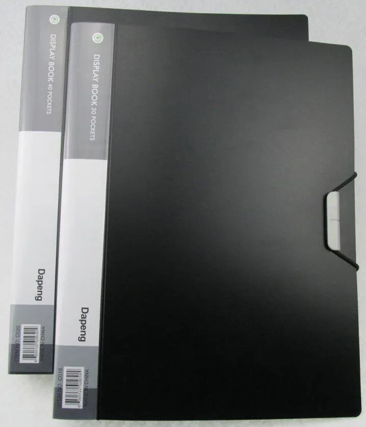 Black Good Quality Display Book 10/20/30/40/50/60/70/80/100 Pages