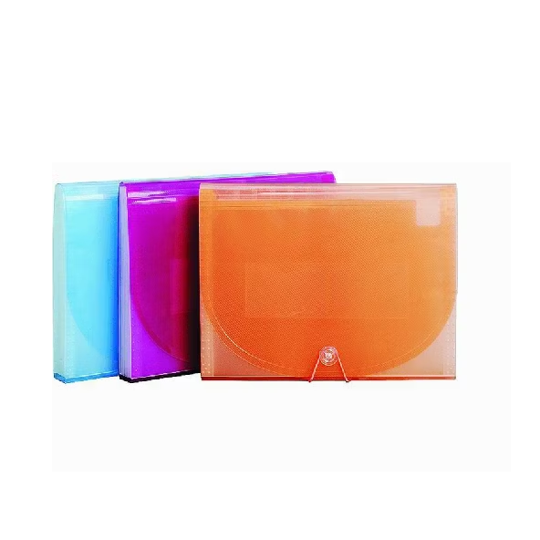 13 Pockets Expanding File with Button -F2161