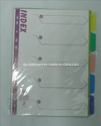Index Tab Divider, Plastic File Folder(B3107)