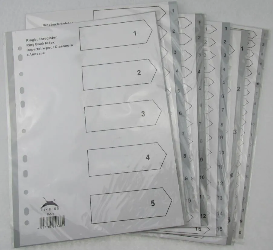 Index Tab Divider/ Plastic File Folder (B3109)