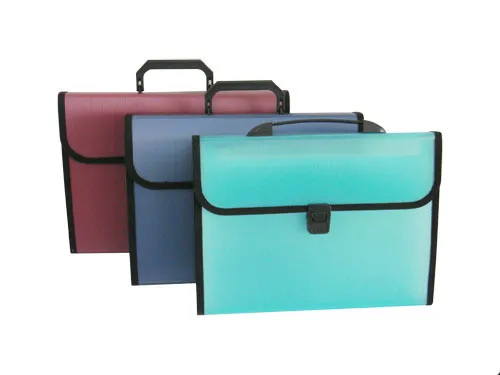 Customized Expanding File with Cloth Edge & Handle / Document Bag (E1125)