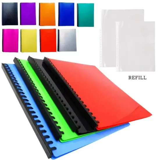 School Office 20 Sheets Clearbook Long and Short Size with Spiral
