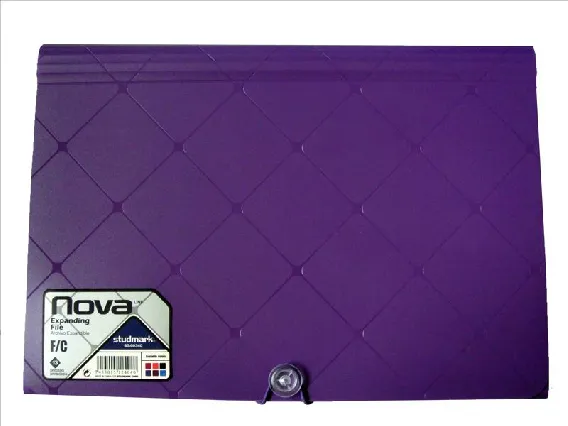 Expanding File with Printing Flower Logo (E1523)