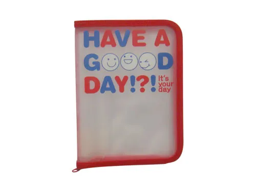 A5 Transparent Ppzipper File Bag (D8010)