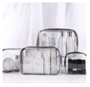 Simple Waterproof Transparent Makeup Bag Set for Women Workout