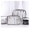 Simple Waterproof Transparent Makeup Bag Set for Women Workout