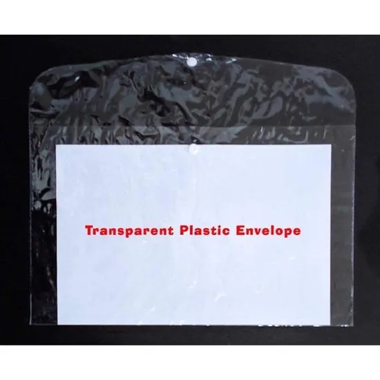 Plastic Envelope with Snap Button