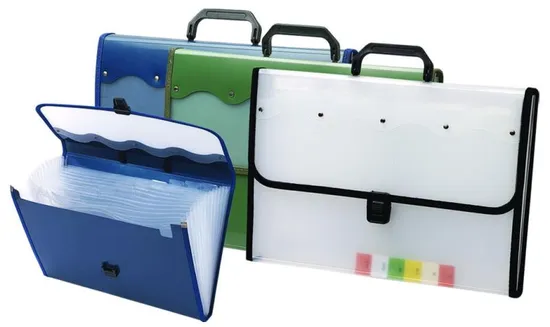A4 Colorful File Folder with Handle, Cloth Edge (E1106)