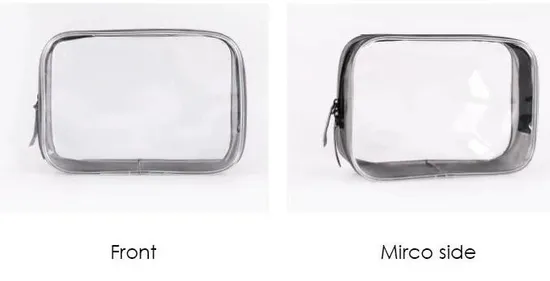 Simple Waterproof Transparent Makeup Bag Set for Women Workout