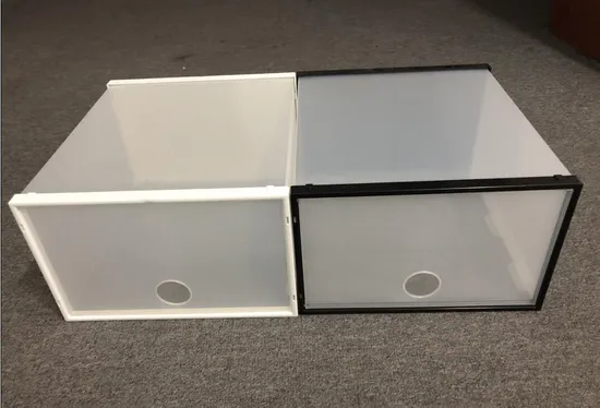 Transparent Plastic Shoe Box Storage for Wholesale