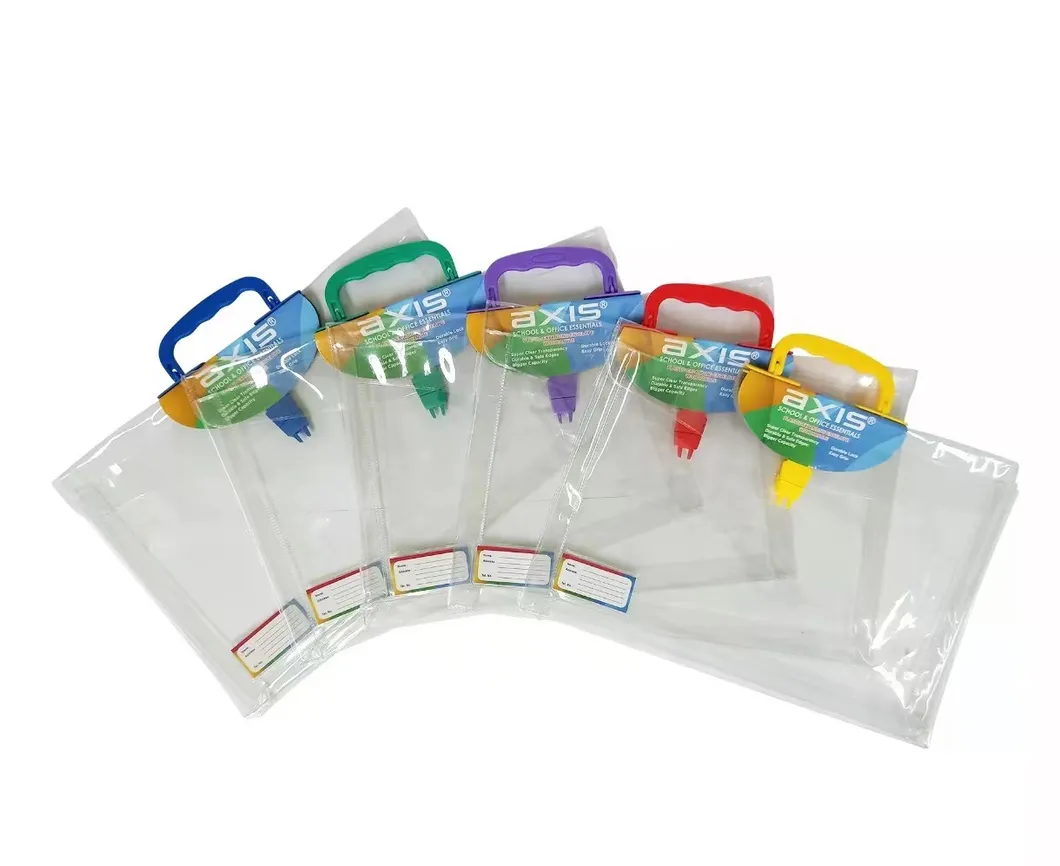 Expanding Plastic Envelope with Handle and Pushlock