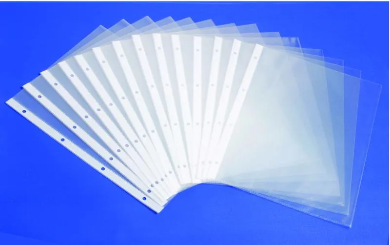 Document Bag, PP Sheet Protector, 11 Hole Sheet Protector (F-A007)