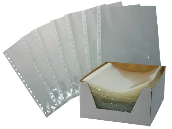 16 Holes PP Sheet Protector 0.08mm