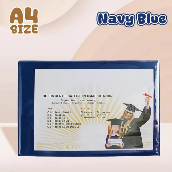 Single Sided Certificate Holder A4 Size