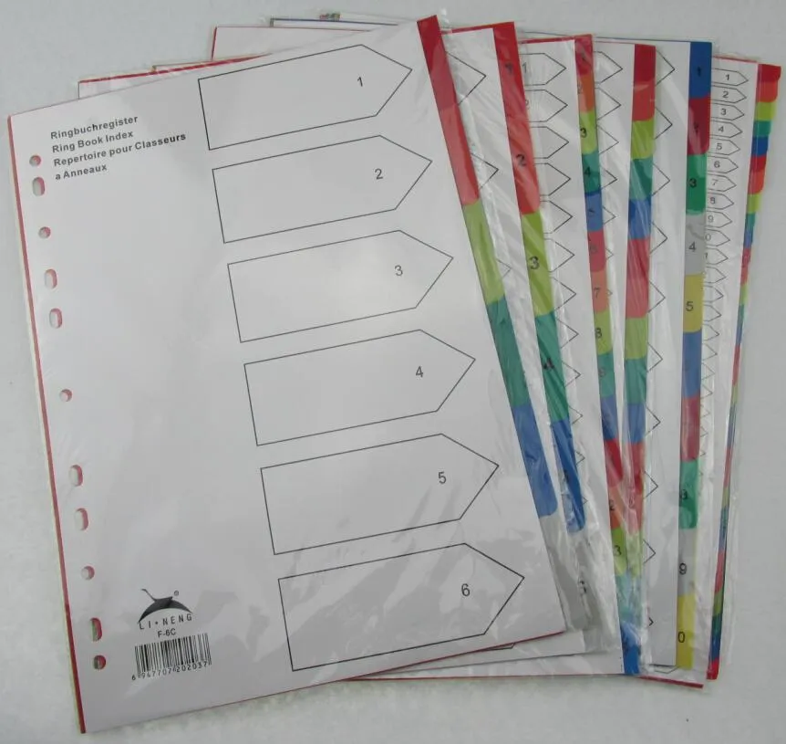 Index Tab Divider/ Plastic File Folder (B3109)