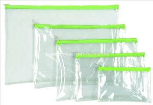 PVC Plastic Stationery Bag/Document Bag (V7102)