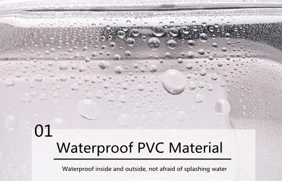 Simple Waterproof Transparent Makeup Bag Set for Women Workout