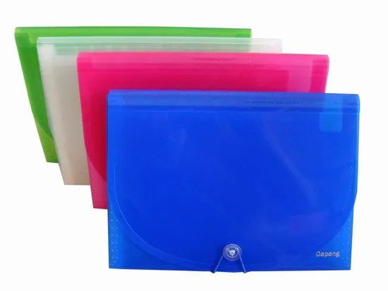 Customized Expanding File with Elastic Band, Heming and Button (E051)