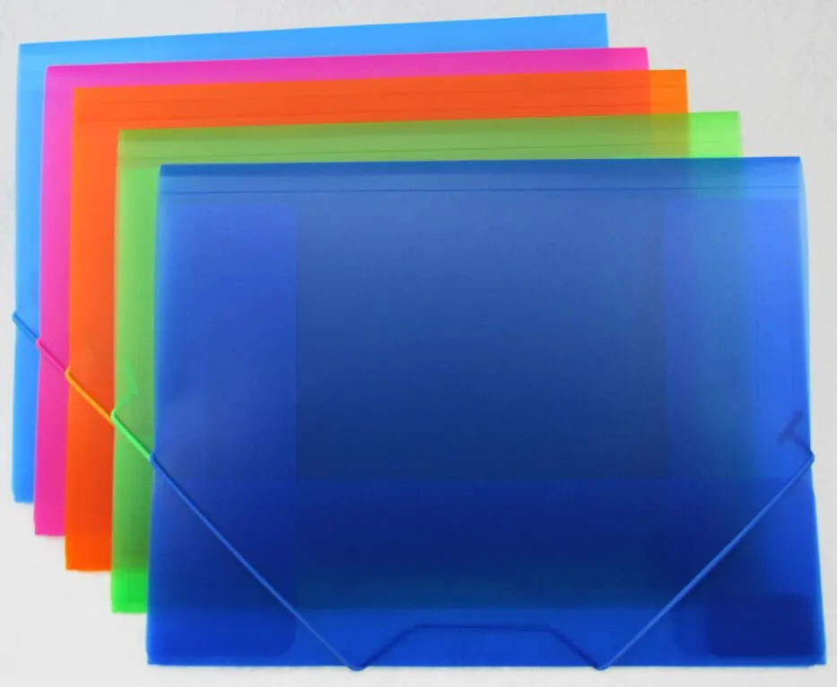 Customized Circle Texture File Folder with Elastic Band (F034)