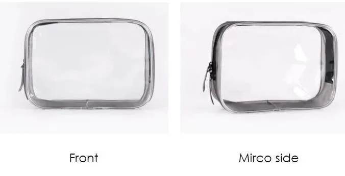 Simple Waterproof Transparent Makeup Bag Set for Women Workout