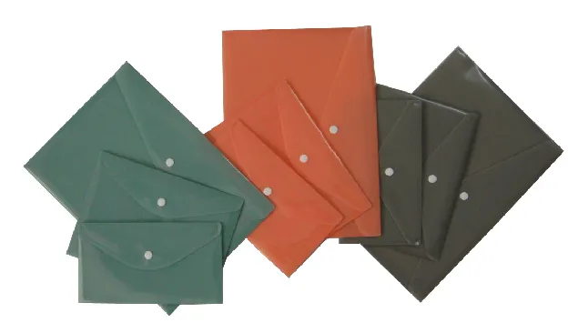 Customized Colorful A4/A5/FC File Bag with Button (F027)