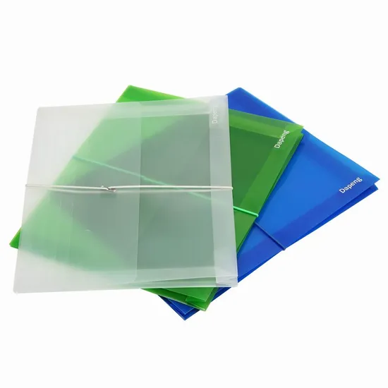 Transparent File Bag with Elastic Strap (F-A030)