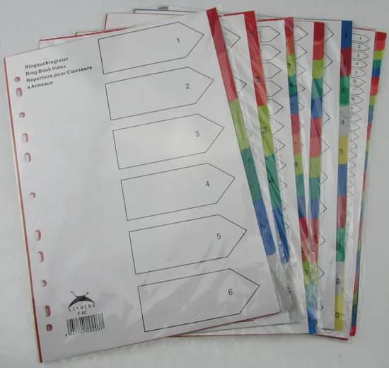 3 Hole Index Divider/ Pocket Portfolio (F-A002)