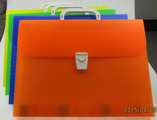 Wholesale Customized Expanding File with Handle and Button