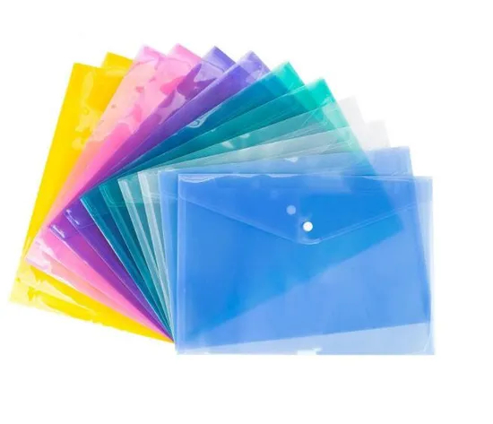 Customized Logo Printed A5 Clear Bag File Folder