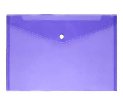 Custom Logo A4 Envelope File Folder with Snap Button