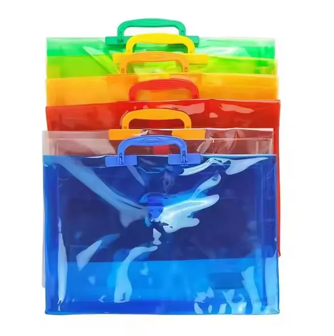 Expanding Plastic Envelope with Handle and Pushlock