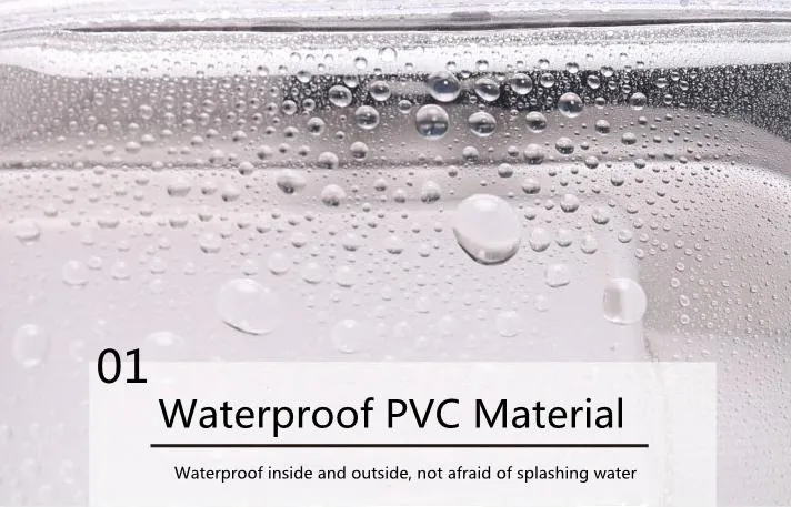 Simple Waterproof Transparent Makeup Bag Set for Women Workout